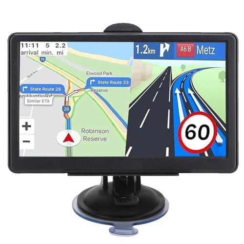 GPS Navigator for Car Truck RV, 7 Inch Touch Screen, Latest 2025 Maps for Car GPS, Support Voice Turn-by-Turn Guidance, Sp...