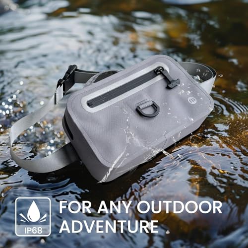 Floating Waterproof Fanny Pack with Extra-Long Adjustable Belt – Secure Waterproof Belt Bag for Phone, Passport, and Walle...