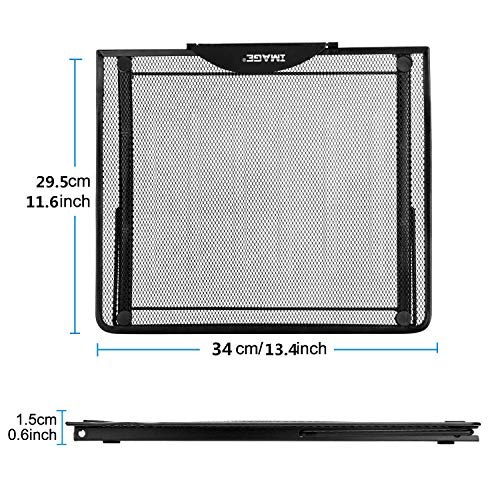 IMAGE Laptop Stand,Large Version Foldable Portable Ventilated Desktop Laptop Stand Holder, Adjustable 12 Angle Points Stan...