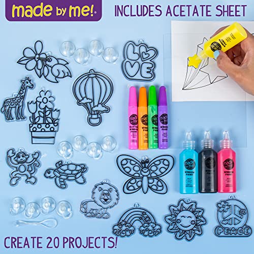 Made By Me Create Your Own Window Art, Paint Your Own Suncatchers, DIY Arts & Crafts Idea, Craft Kits for Kids, Crafts for...
