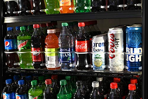 Visi-Slide 20oz Soda Beverage Dispenser - Gravity Fed Glide for Angled Shelves for Coolers, Commercial Refrigerators, Cold...