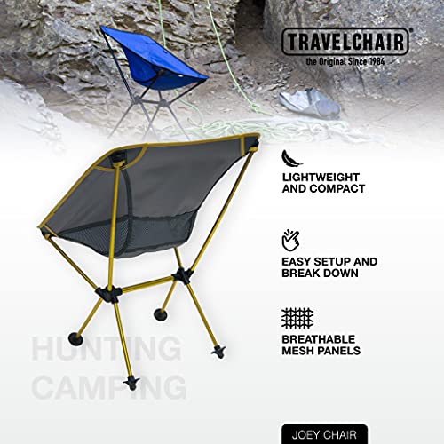 Travel Chair Joey Chair Folding Camping Chair Outdoor for Hiking Backpacking Lawn Beach Sports Lightweight Stable Portable...