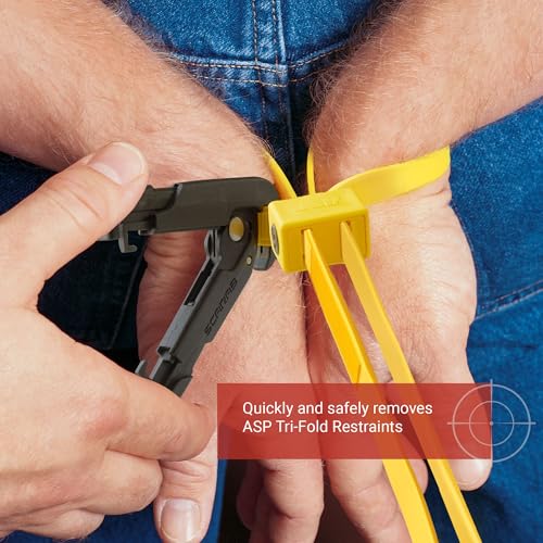 ASP Scarab Cutter for Tri-Fold Restraints, Clippers for Safe Removal of Disposable Cuffs, Compact Safety Blade for Removin...