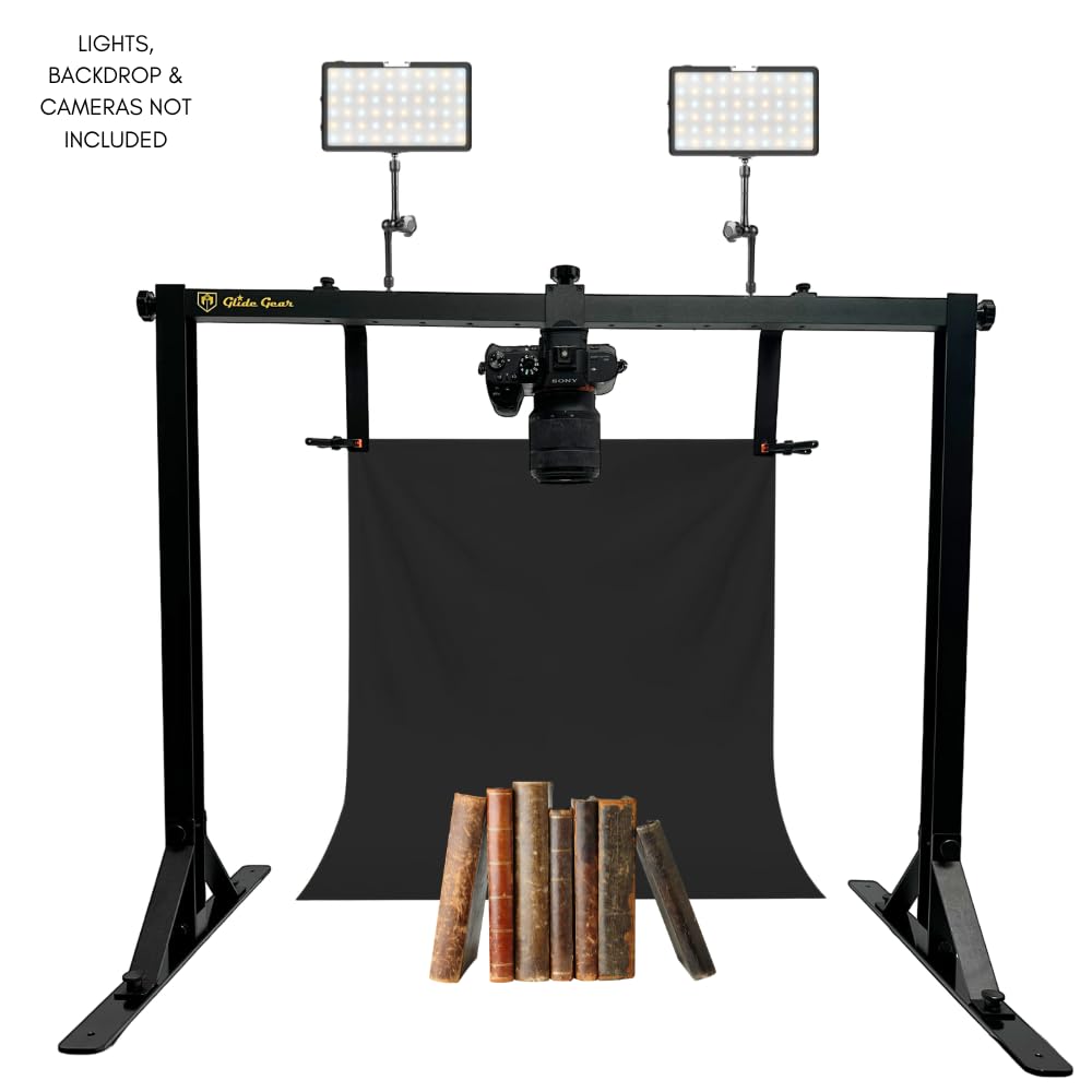 Glide Gear Oh100 Professional Metal Overhead Table Top Mount Stand Photography Studio Dslr Video Camera Iphone Top Down Platform