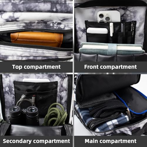 45L Large Tactical Military Backpack for Women and Men, Assault Pack Army 3 Day Molle Bug Out Bag with Adjustable Water Bo...
