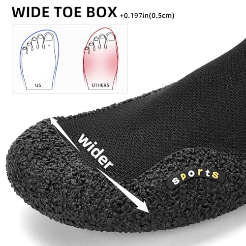 SUITSER Minimalist Barefoot Sock Shoes for Women and Men Lightweight Zero Drop Water Shoes Ultra-Portable and Multi-Purpos...