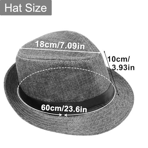 ELECLAND 10 Pieces 1920s Men Costume Accessories Set Roaring Retro Gangster Costume, Hat, Bow Tie, Pocket Watch, Suspender