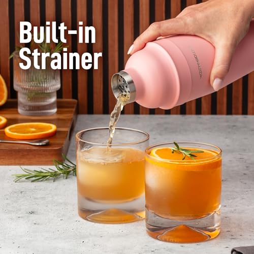Modern Mixology 24oz Cocktail Shaker Set - Bartender Set with Jigger, Great for Mixing Cocktails, Martini, Margarita - Sle...