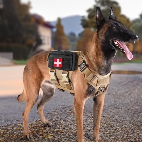 FRTKK Tactical Molle Admin Pouch Utility Laser Cut EDC Tool Pouch Bag Horizontal Modular Pouches Include US Flag Patch and...
