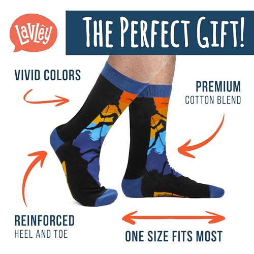 Lavley Outdoors Socks - Hiking and camping gifts for men and women - Great for nature lovers - Holiday or birthday gift