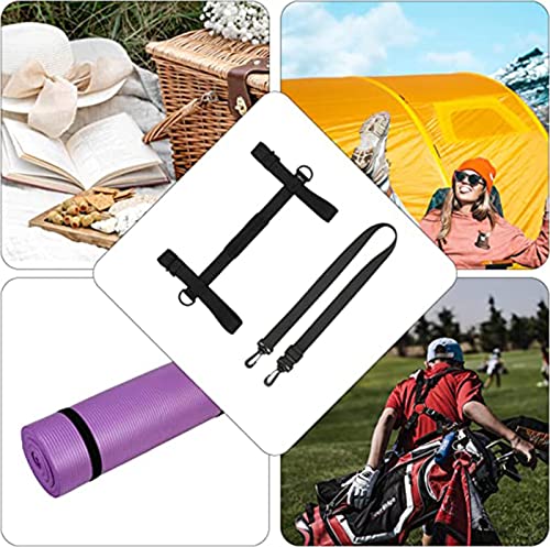 WISDING Yoga Mat Strap, Portable Yoga Mat Sling, Picnic Blanket Strap with Adjustable Shoulder Strap & Handle for Festival...