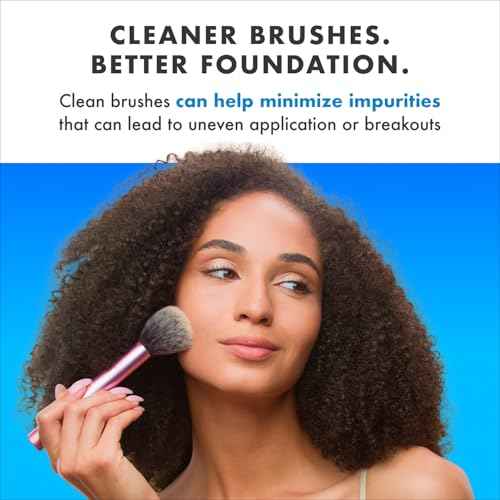 Cinema Secrets Original Blue Vanilla Makeup Brush Cleaner Kit - Professional Cleanser + Cleansing Tin for Makeup Brushes - Quick-Dry, Rinse-Free Formula - Removes Stubborn Waterproof Make Up