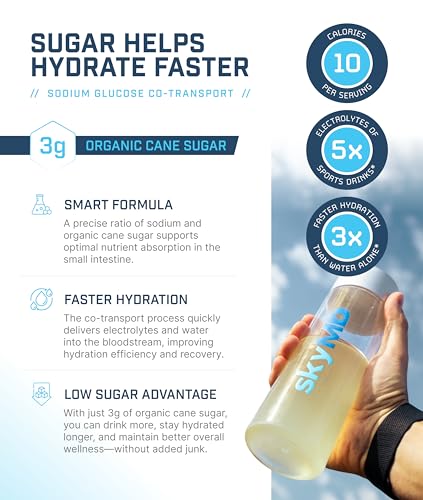 skyMD Daily Hydration | Electrolytes Powder Packets | Low Sugar, 10 Calories | 12 Vitamins & Minerals, Sodium | Drink Mix ...