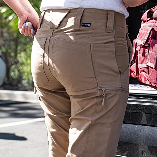 LA Police Gear LAPG Women's BFE Stretch Tactical Cargo Pants, Mid Rise, Slim Fit, Lightweight Tac Pants for Women