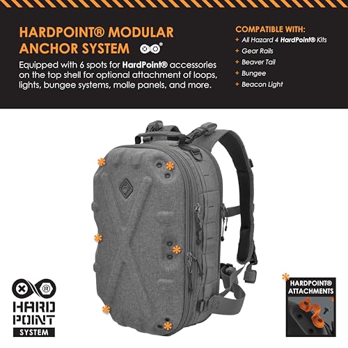HAZARD 4 Pillbox™ Tactical Backpack – Heavy Duty Military Survival Pack for Men and Women – EDC Rucksack for Laptop, Motor...