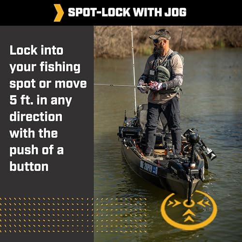 Minn Kota Kayak Terrova Bow-Mount Electric Trolling Motor with GPS – 55 Lb. Thrust, 36 in. Shaft, Freshwater