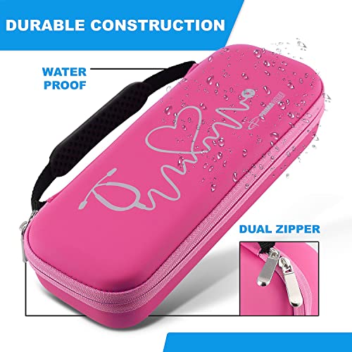 Primacare KB-9397-PK Stethoscope Case, Supplies Included, Pink with Multiple Compartments, Portable and Lightweight First ...