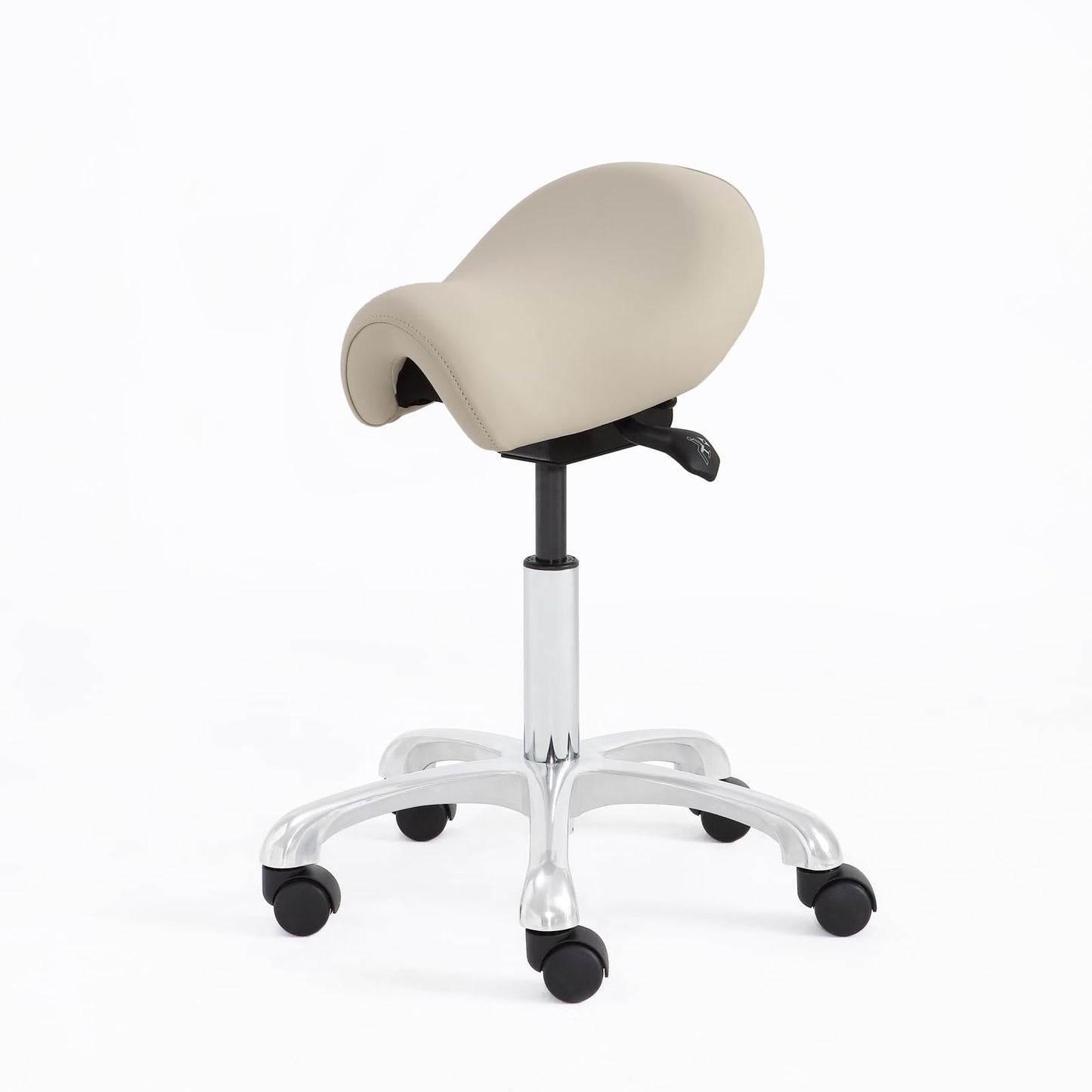 Eognyzie Ergonomic Saddle Stool - Adjustable Height & Tilt Saddle Stool Chair for Salon, Spa, Lash Tech, Tattoo Artist & Drafting, Beige