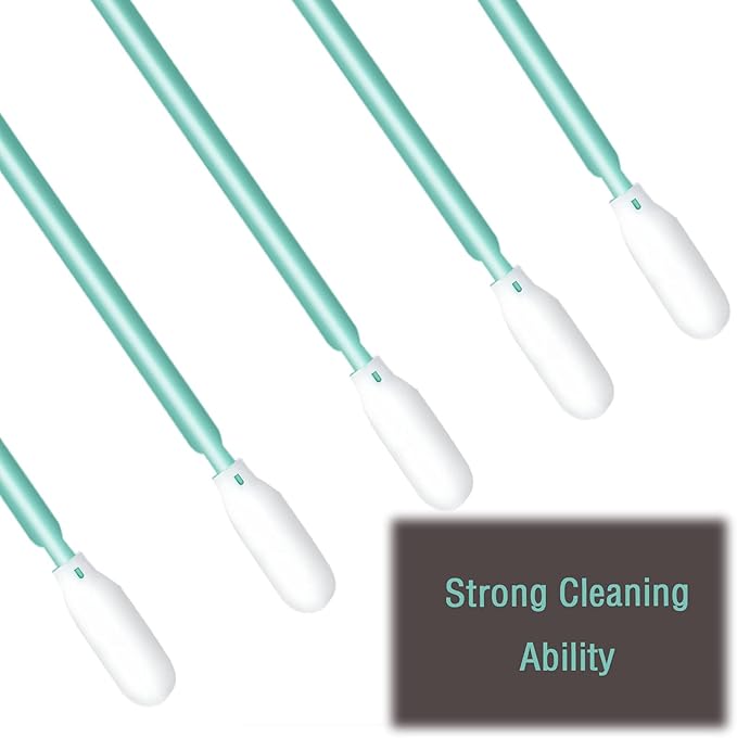 CertBuy 200 Pcs Foam Swab Cleaning Swabs, 6.4 Inch Multi-Purpose Tips for Gun, Painting, Crafts, Electronics, Printer, Camera, Optical Lens