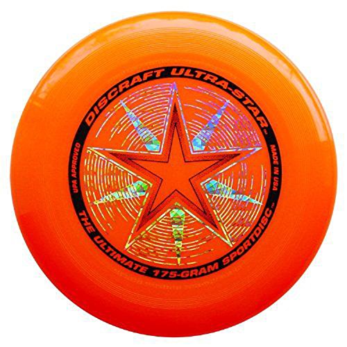 Discraft Ultra-Star 175g Ultimate Frisbee Sport Disc (6 Pack) Orange