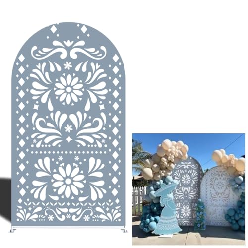 Dusty Blue Cielito Lindo Arch Backdrop Covers Mexican Theme Fiesta Wedding Parties Decoration Baptismx Baby Shower Birthda...