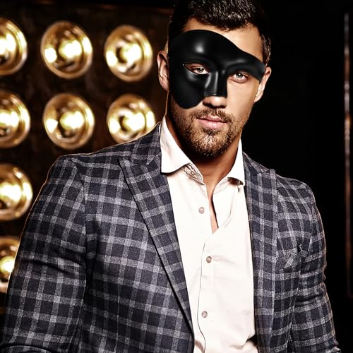 OIDEA Masquerade Mask for Men: Phantom Of The Opera Mask Plastic Costume Party Prom Ball Mardi Gras Venetian Half Face Mask
