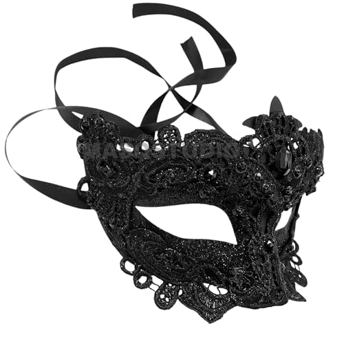 MASQ Brocade Lace Masquerade Ball Mask Pair Burlesque Mardi Gras Birthday Prom Wedding Party