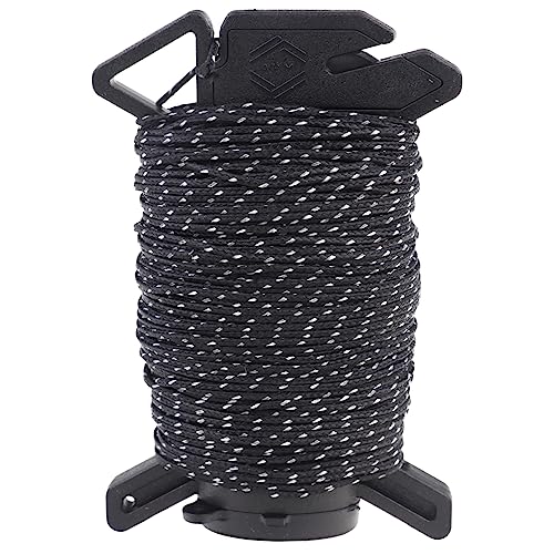 Atwood Rope Ready Rope™ Micro Cord Dispenser 125ft 100lb Test, Camping Gear Survival Tool, Built in Storage, Cutting Blad...