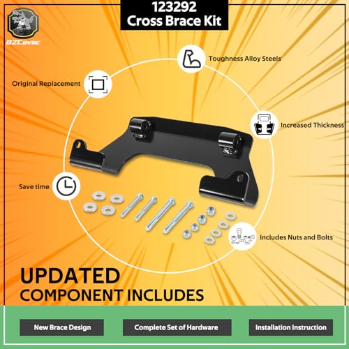 123292 Transmission Cross Brace Kit, New Upgraded Thicker Cross Bar for Hustler Mower Models, Service Kit