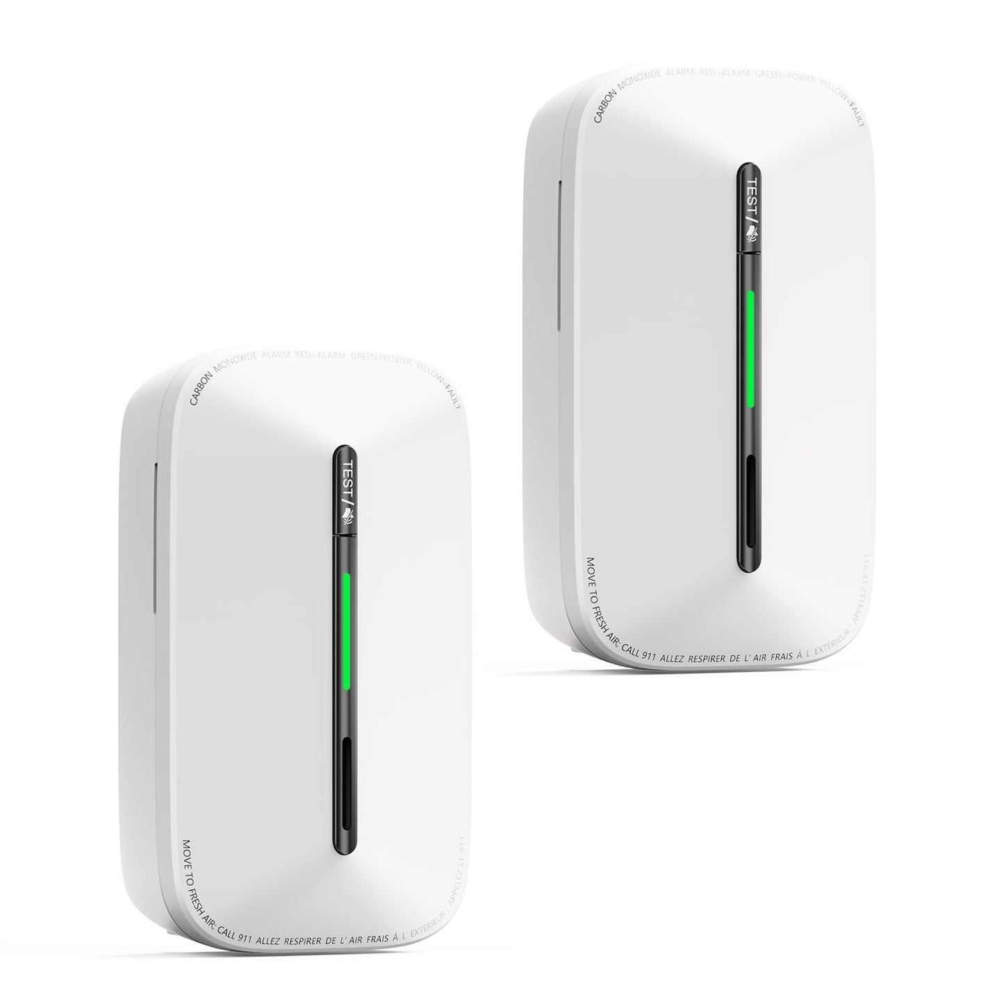 Jemay Carbon Monoxide Detector Plug-in,10-Year Battery CO Alarm with Electrochemical Sensor & Breathing Light, Loud Sound Warning, Portable CO Monitor for Home Office RV Travel Hotel, 2 Packs