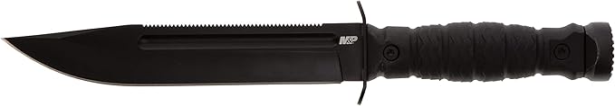Smith & Wesson M&P Special Ops Survival Knives with Full-Tang Construction, 5"-7", Black Oxide Coated Stainless Steel Blad...