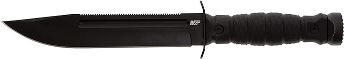 Smith & Wesson M&P Special Ops Survival Knives with Full-Tang Construction, 5"-7", Black Oxide Coated Stainless Steel Blad...