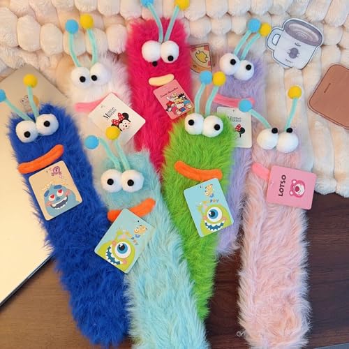Soft Fuzzy Couple's Thickened Plush Socks | Funny Cartoon Faces, Warm Cold-Resistant Indoor/Outdoor Wear, Creative Gift fo...