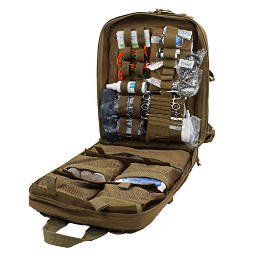 Luminary Stomp Medical Backpack Fully Stocked First Aid Trauma Kit Special Operations Pack Medical Bug Out Bag for EMS/EMT...