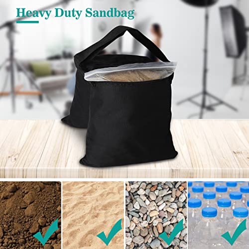 Aimosen 4 Packs Sandbags Weight Bags for Light Stand Photography Video Equipment, Heavy Duty Saddlebag for Backdrop Stand,...