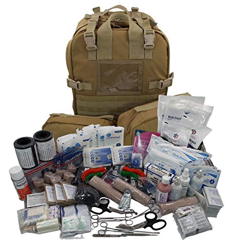 Luminary Stomp Medical Backpack Fully Stocked First Aid Trauma Kit Special Operations Pack Medical Bug Out Bag for EMS/EMT...