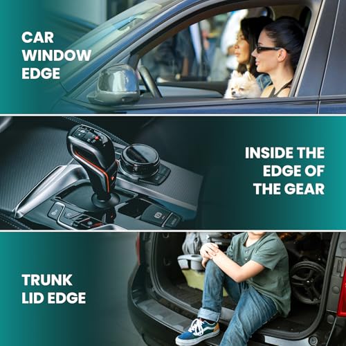 LonXFan Black Carbon Fiber Wrap (4In x 33Ft) 5D Carbon Anti-Collision Window Sill Bumper Door sill Protector for Most Cars...
