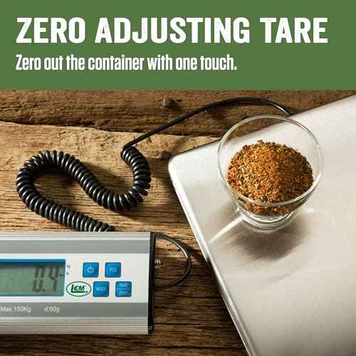 LEM Products 330 lb. Stainless Steel Digital Scale, Silver