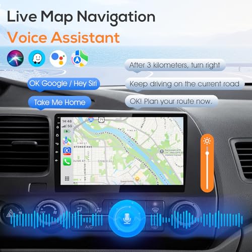 Haudio 10.1" Double Din Car Stereo, Touchscreen Car Radio with Wireless Apple CarPlay & Android Auto, Bluetooth 4.1, HD Ba...