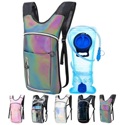 CTSAYCTL Hydration Backpack,Water Backpack with 2L Water Bladder,Festival Essential-Rave Hydration Pack,Lightweight Insula...