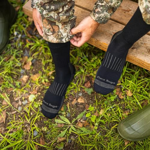 Darn Tough Men's Merino Wool Hiking Socks - Breathable, Lightweight Thick Socks - Charcoal, Medium