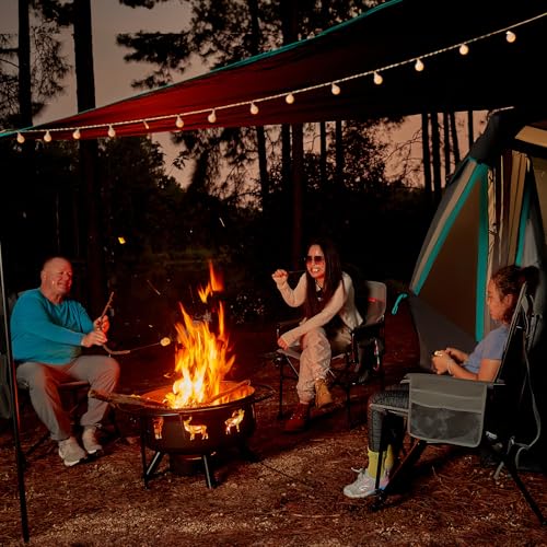 TIMBER RIDGE Oversized Heated Camping Chair for Outdoor Sports, High Back Padded Lawn Chair for Adults Support Up to 500lb...