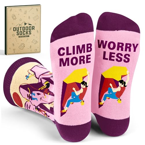 Rock Climbing Gifts - Innovative Rock Climbing Socks, Ideal Gift for Climbers, Unique Gifts for Men, Enhancing Climb Exper...