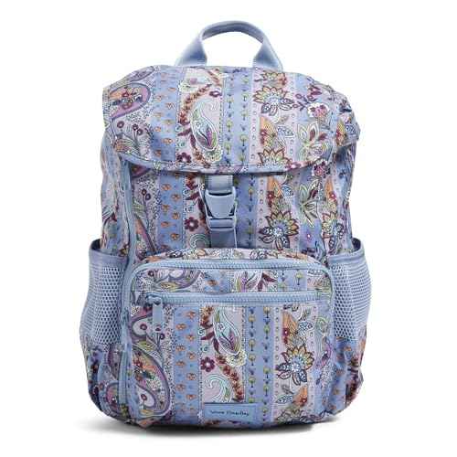 Vera Bradley Recycled Lighten Up Reactive Daytripper Backpack, Provence Paisley Stripes