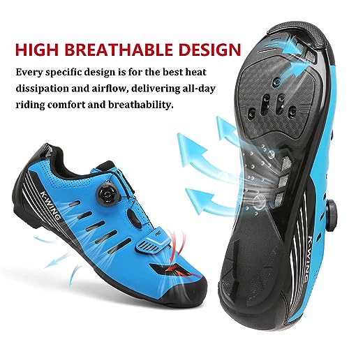 Unisex Cycling Shoes Compatible with pelaton Indoor Road Bike Shoes Mountain Bike Shoes for Men and Women Delta Cleats Cli...