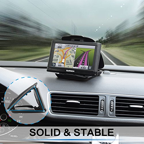 GPS Dash Mount [Matte Black Dock] for Garmin Nuvi Drive Dezl Drivesmart, Tomtom, Magellan Roadmate, Rand McNally, Navman, ...
