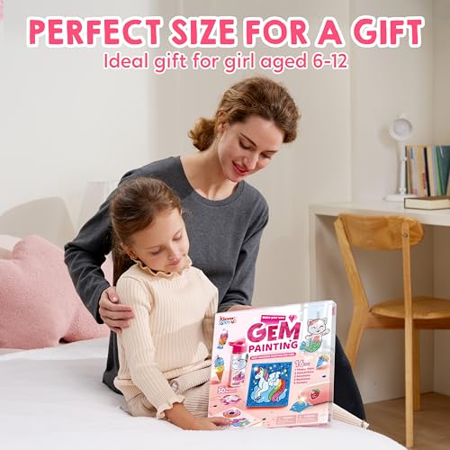 Klever Kits 16 Projects Gem Painting, Kids Diamond Art Kit for Kids with 5D Diamond, Arts and Crafts for Girls Ages 6-12, ...