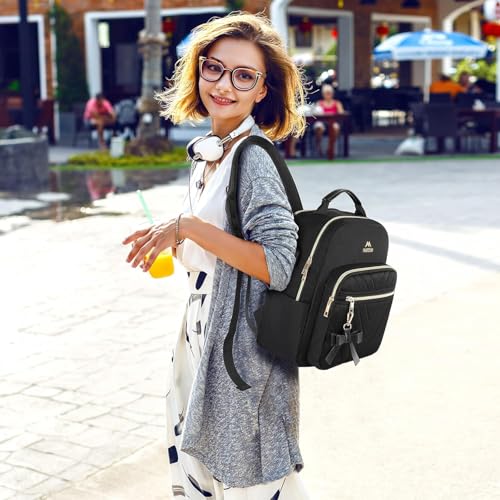 MATEIN Mini Backpack for Women, Waterproof Stylish Daypack Purse Shoulder Bag with USB Charging Port, Lightweight Small Ca...