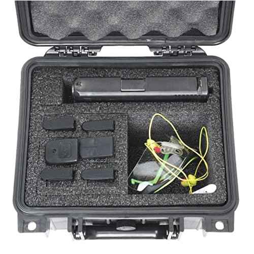 Case Club 1 Pistol & Accessory Pre-Cut Waterproof Case with & Silica Gel to Help Prevent Gun Rust