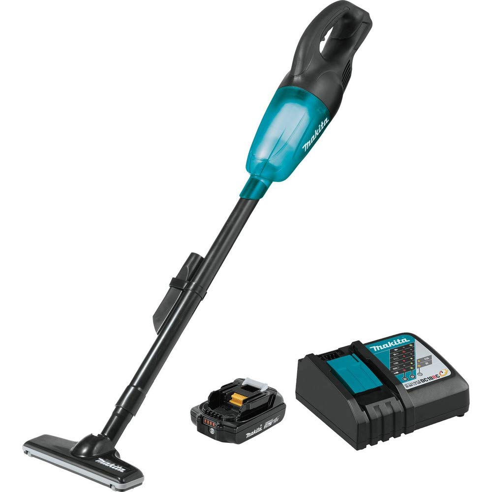 Makita Xlc02R1B 18V Lxt Lithium-Ion Compact Cordless Vacuum Kit (2.0Ah)